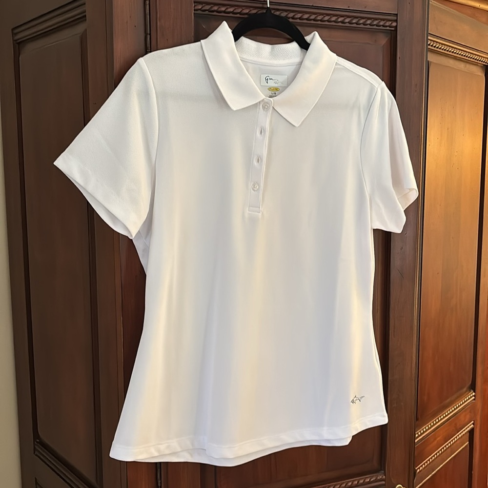 Greg Norman Women’s Polo Shirts LOT of 3 Large - Picture 4 of 4
